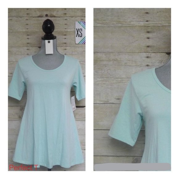 LuLaRoe Perfect T XS NWT - Pale Mint Green - Picture 1 of 1